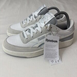 Reebok Club C Revenge Men's Lifestyle Shoes Grey Chalk Slate Size 7.5 Casual BMX